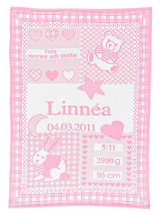 Personlig BABY PLEDD. "Rosa"