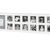 Baby Art First Year Print Frame (Whita & Grey)